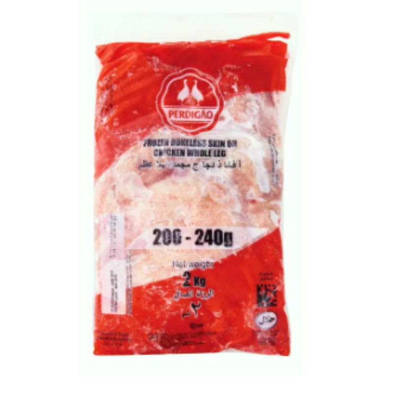 PERDIGAO Chicken Boneless Whole Leg Skin On 6 X 2KG