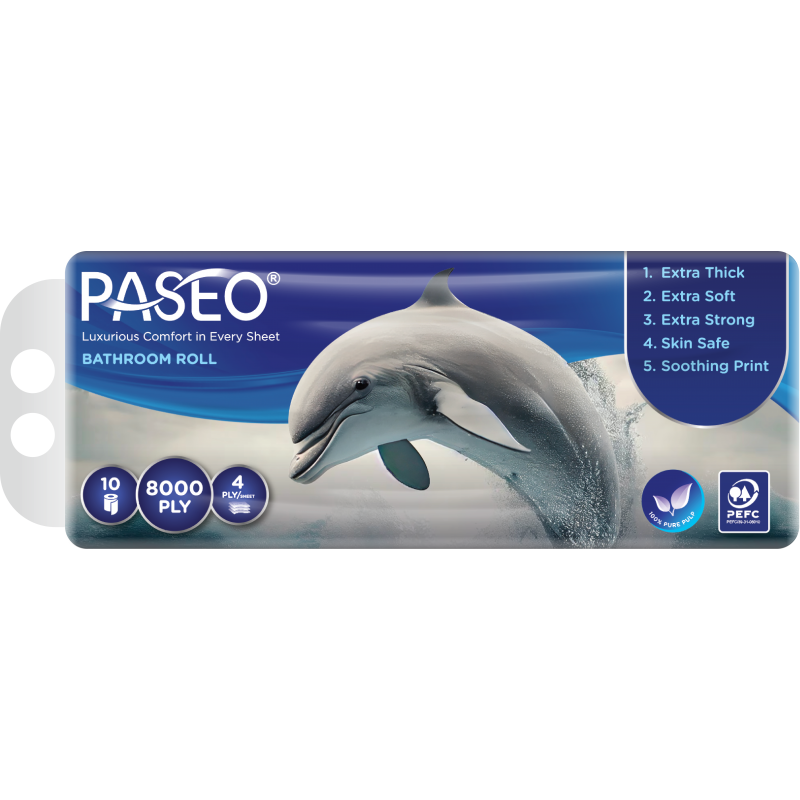 Paseo Bathroom Tissue Roll 4 Ply