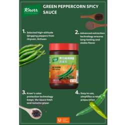 Knorr Green Pepper Mala Paste 青花椒麻辣酱 6x500g