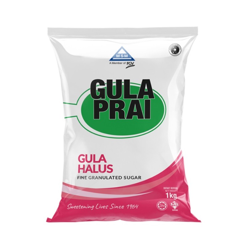 MSM Gula Prai Fine Granulated Sugar 1Kg