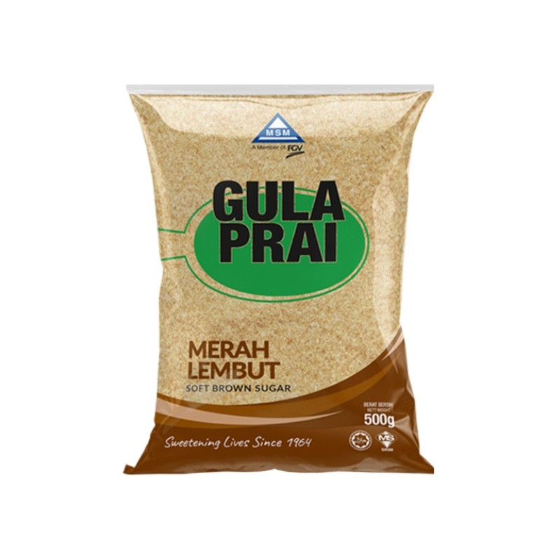 MSM Gula Prai Soft Brown Sugarr 500g