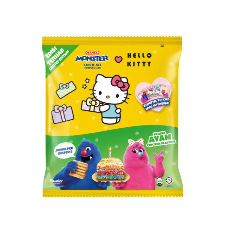 Mamee Monster Hello Kitty Chicken 25g- 8s