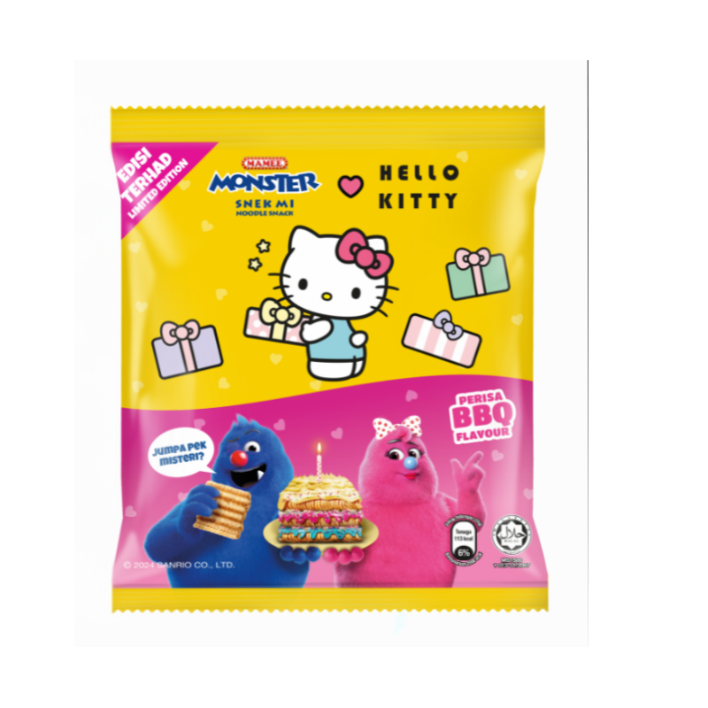 Mamee Monster Hello Kitty BBQ 25g- 8s