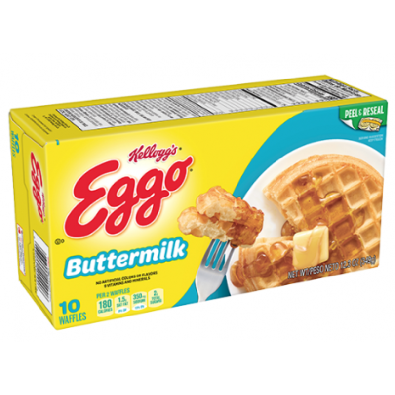 Kelloggs Eggo Buttermilk Waffles 349g