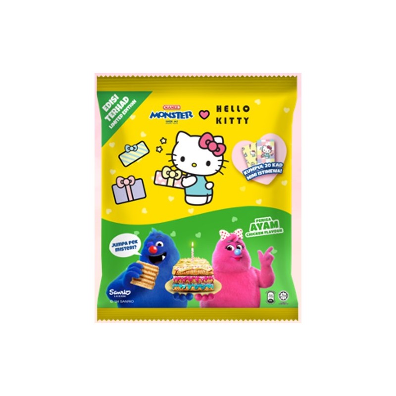 Mamee Monster Hello Kitty Chicken 25g- 8s