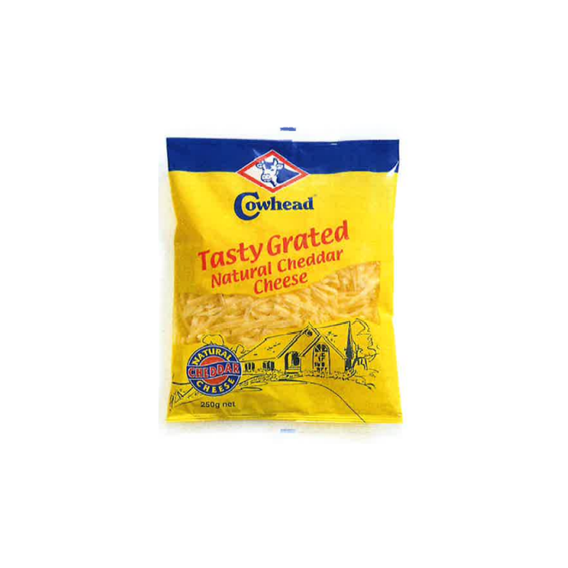 Cowhead Tasty Grated Cheddar 250g