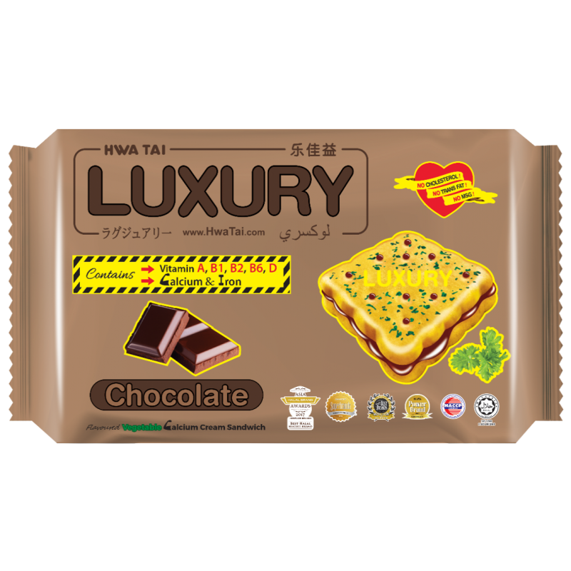 Luxury Vegetable Chocolate Calcium Cream Sandwich 200g